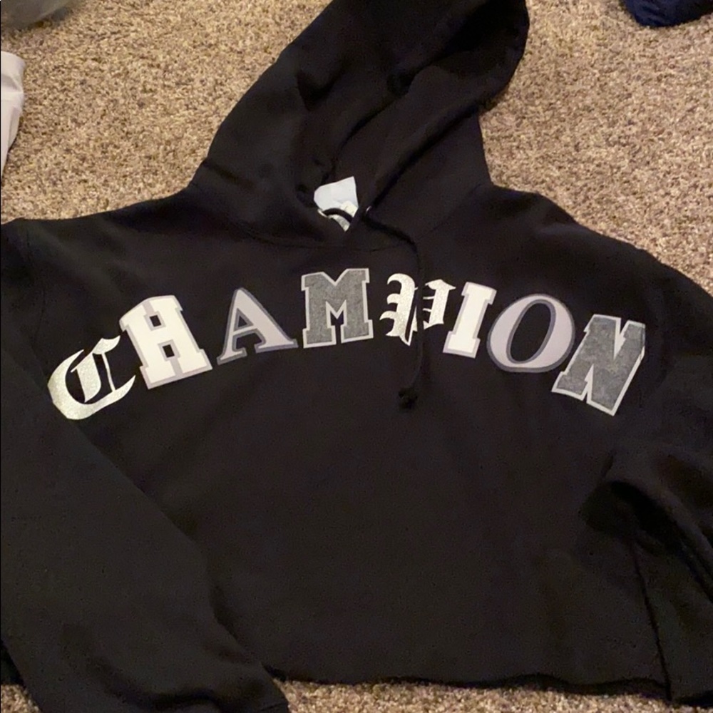 Champion cropped hoodie